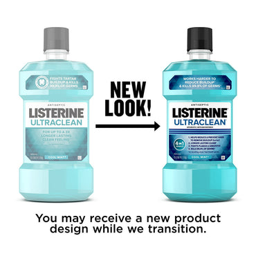 Listerine Ultra Clean Antiseptic Mouthwash, Cool Mint, 1.5 Ltr