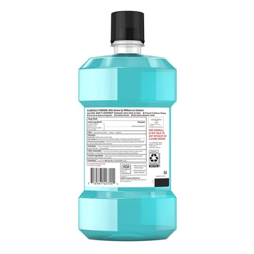 Listerine Cool Mint Antiseptic Mouthwash Oral Care And Breath Freshener, 1.5 Ltr