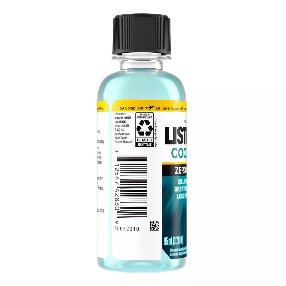 Listerine Zero Clean Mint Mouth Wash, 3.2 Oz
