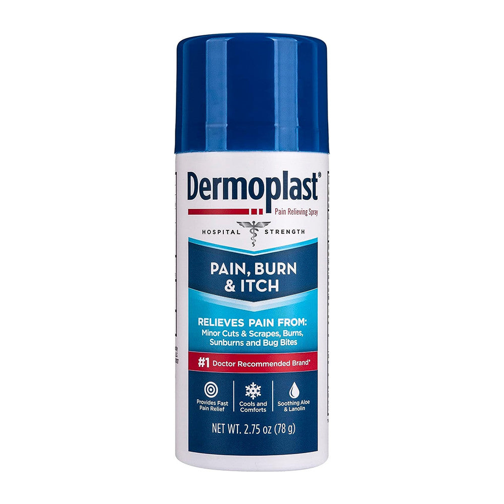 Dermoplast Pain Burn & Itch Pain Relief Spray, 2.75 Oz