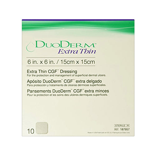 Duoderm Cgf Extra Thin Dressing Square 6 X 6 Inches - 10 Per Pack