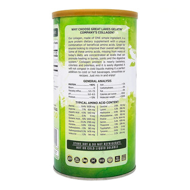 Great Lakes Wellness Collagen Peptides Powder, Healthy Skin, Hair, Nail and Joints, Vanilla, 10 Oz