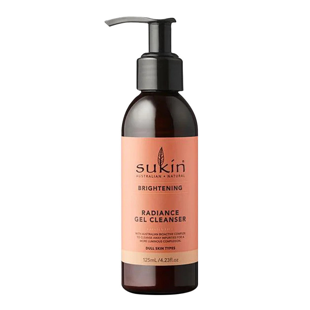 Sukin Brightening Radiance Gel Cleanser, 4.23 Oz