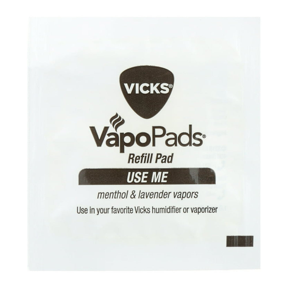 Vicks Calming Menthol and Lavender Pads Cough Suppressant, 12 Ea