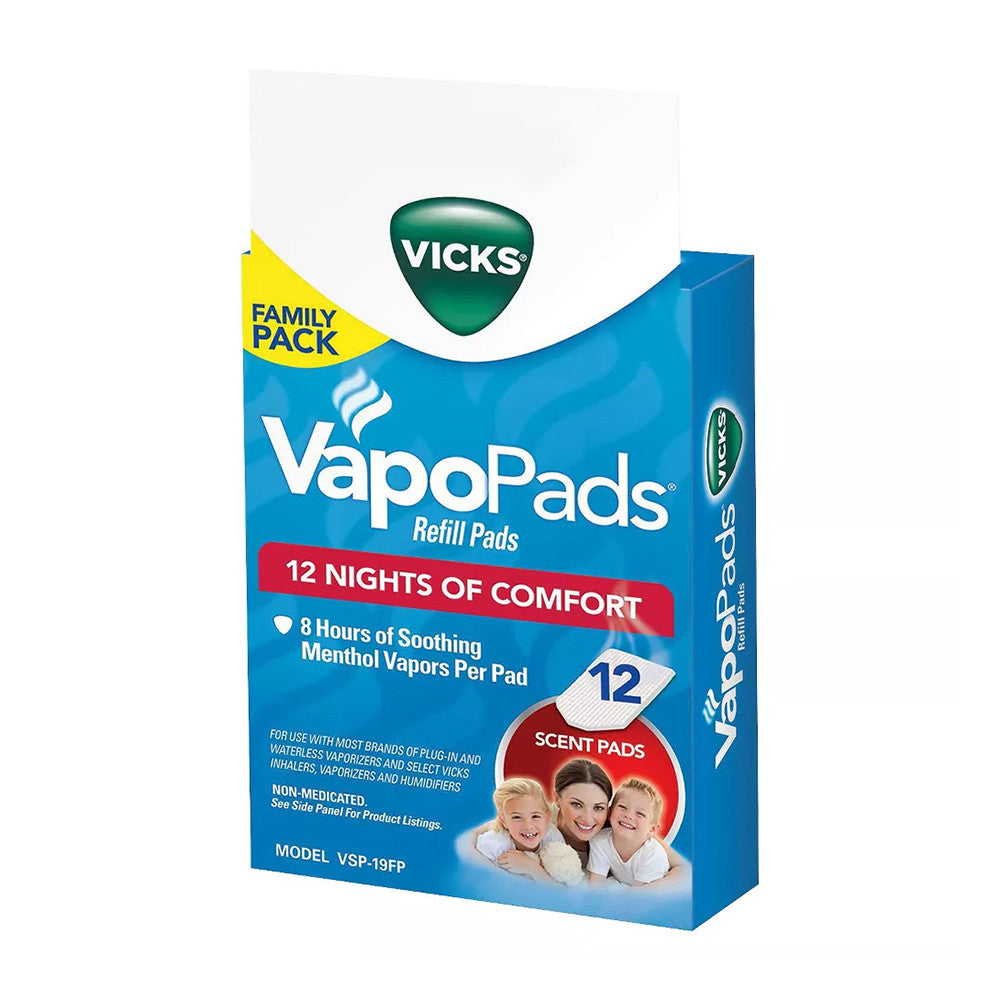 Vicks VapoPads Refill, Soothing Menthol, 12 Ct