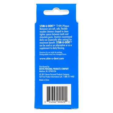 Stim-U-Dent Thin Plaque Removers Mint Flavor - 160 Ea