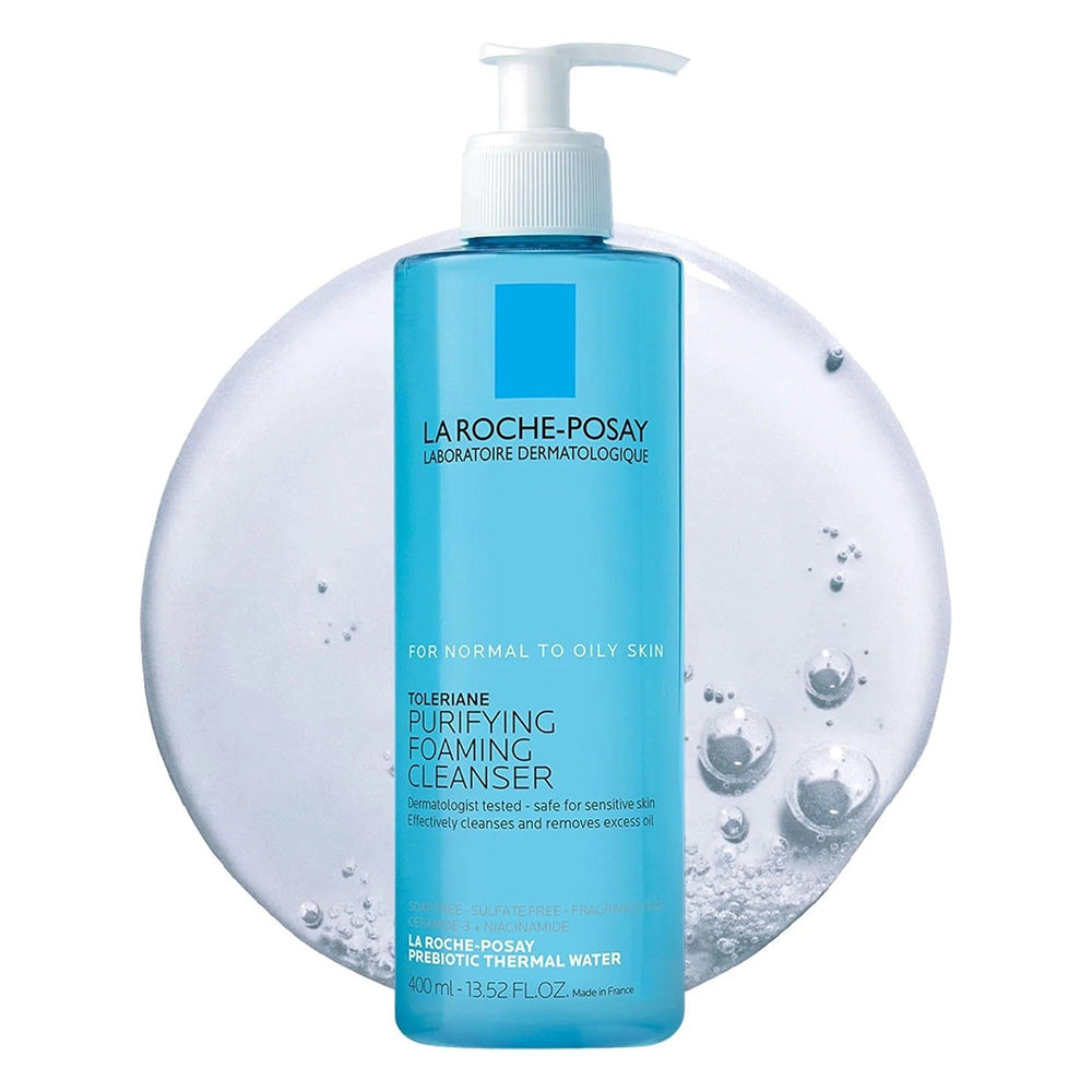 La Roche Posay Toleriane Purifying Foaming Cleanser for Sensitive Skin 13.52Oz (400ml)