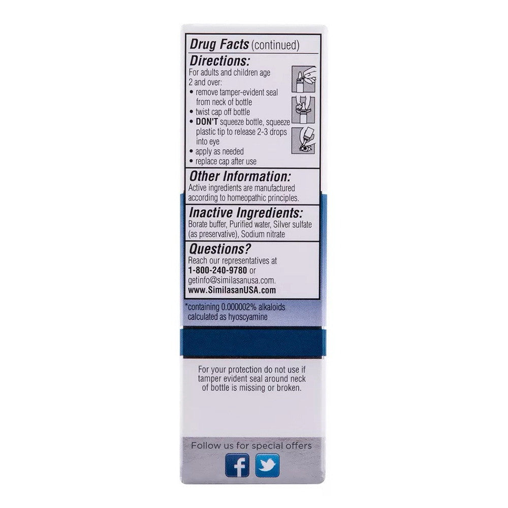 Similasan Dry Eye Relief Eye Drops, 0.33 Oz