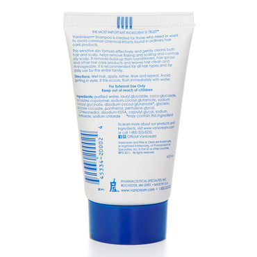 Vanicream Free And Clear Gluten Free Shampoo For Sensitive Skin Travel Size - 2 Oz