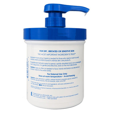 Vanicream Moisturizing Skin Cream With Pump Dispenser - 1-Pound