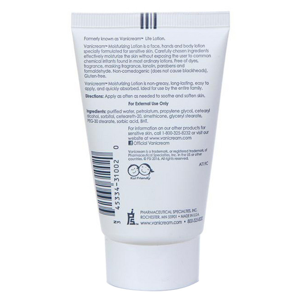 Vanicream Moisturizing Lotion, Travel Size, 2 Oz