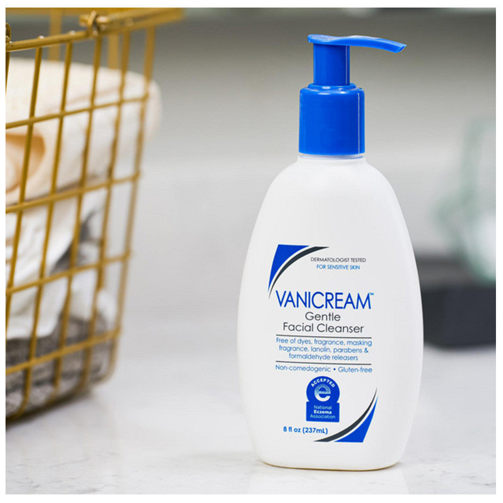 Vanicream Gentle Facial Cleanser For Sensitive Skin, Soap-Free - 8 Oz