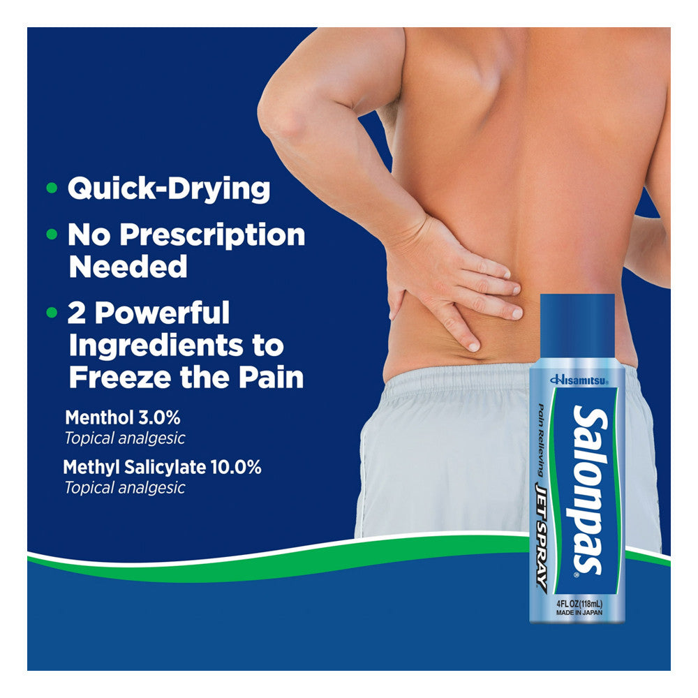 Salonpas Pain Relieving Jet Spray - 4 Oz