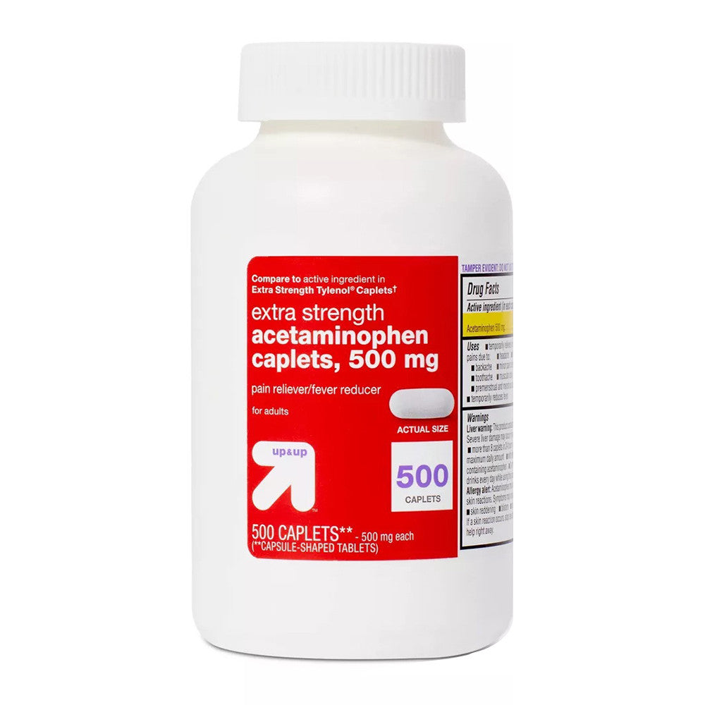 Time Cap Extra Strength Acetaminophen Caplets 500Mg, 500 Ea