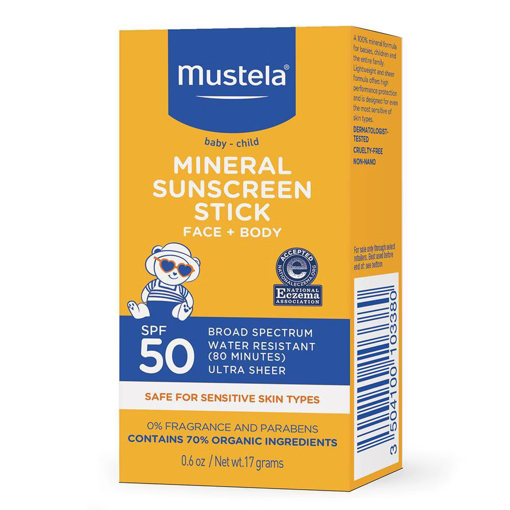 Mustela Baby Mineral SPF 50 Sunscreen Body Spray, 0.6 Oz