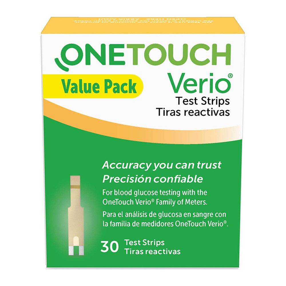 OneTouch Verio Diabetes Test Strips, 30 Ea
