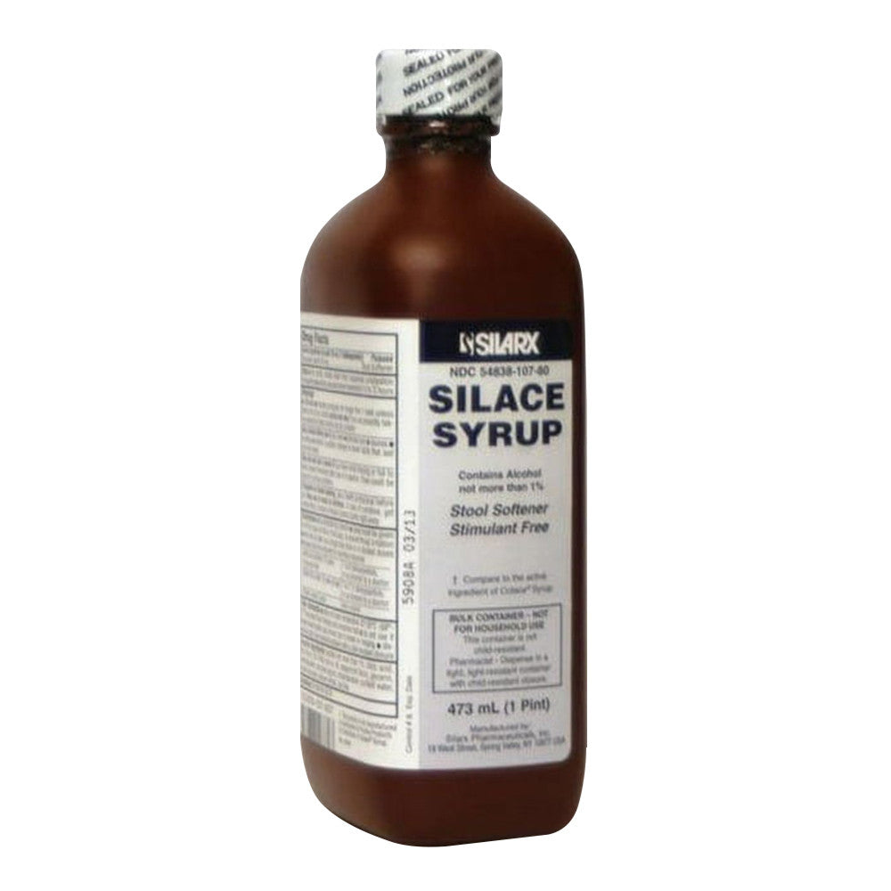 Silarx Silace Docusate Sodium Stool Softener Syrup, 16 Oz