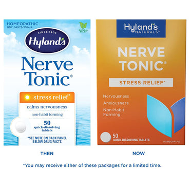 Hylands Nerve Tonic Quick Dissolve Tablets, Stress Relief, 50 ct