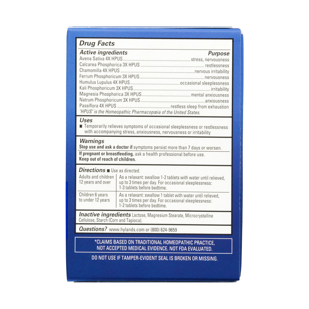Hylands Calms Forte Sleep Aid Relieves Stress Tablet, 50 Ea