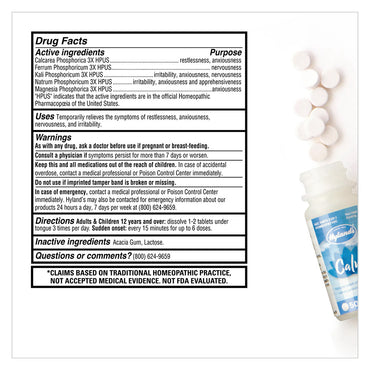 Hylands Homeopathic Calm Quick Dissolving Tablets, 50 Ea