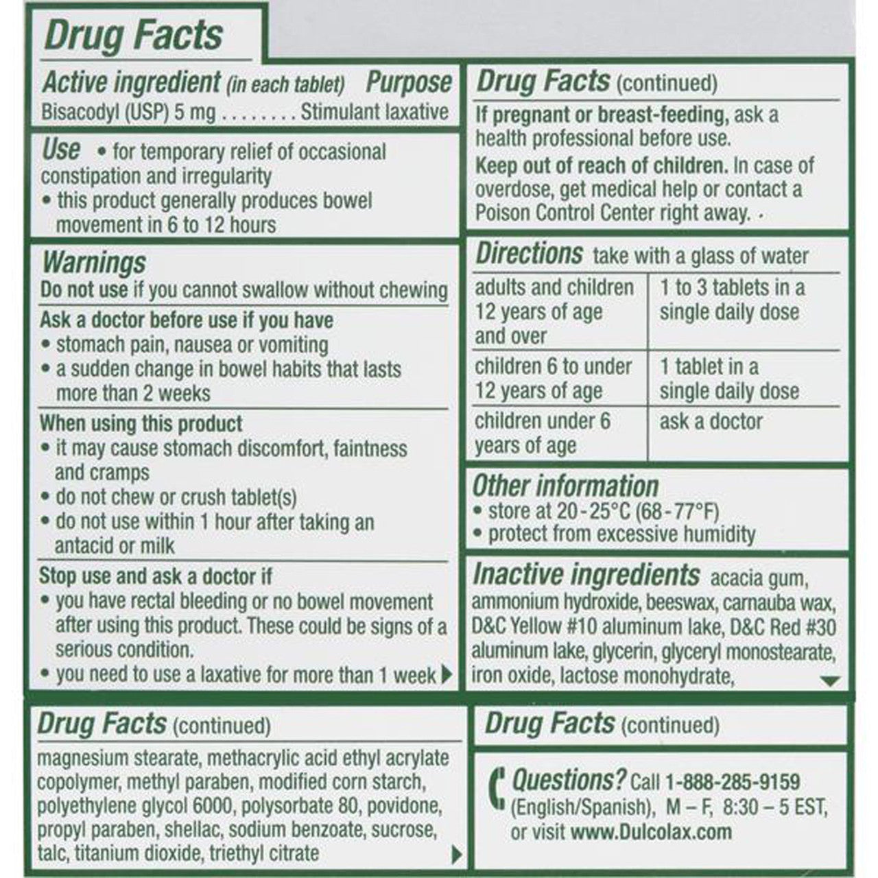 Bisacodyl Stimulant Laxative 5 Mg Enteric Coated Tablets, 100 Ea