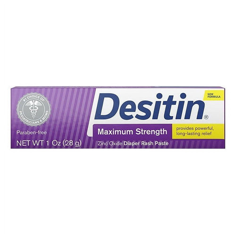 Desitin Zinc Oxide Diaper Rash Paste, Maximum Strength, 1 Oz