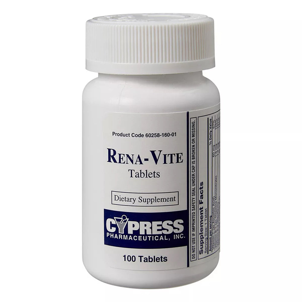 Cypress Rena Vite Tablets for Supporting Nutritional Balance and B Vitamin Supplementation 100Ea