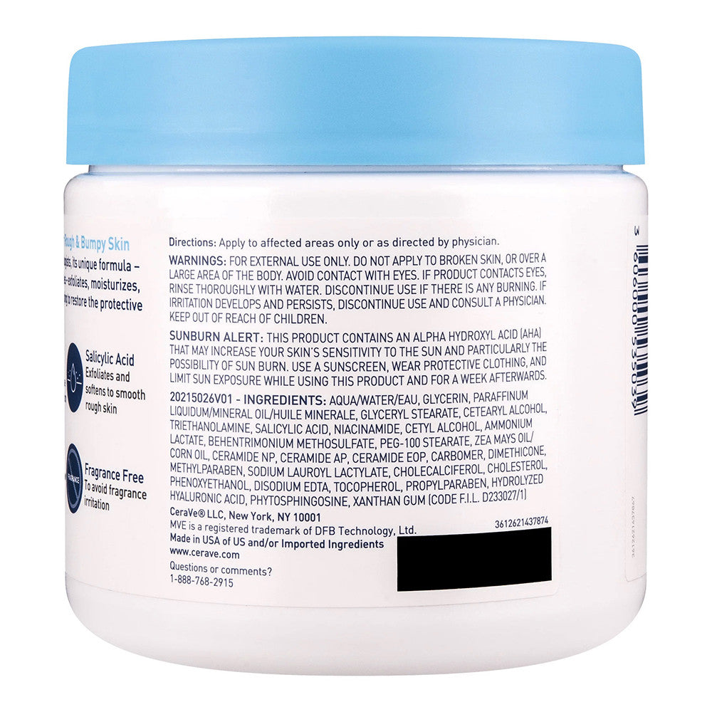 Cerave SA Cream for Rough and Bumpy Skin salicylic Acid, 16 Oz