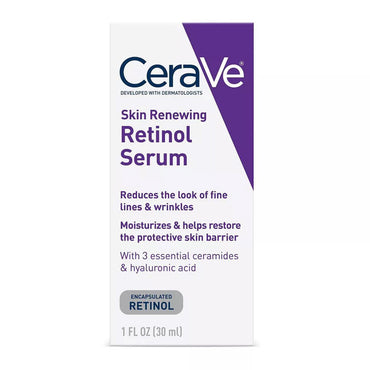 CeraVe Skin Renewing Retinol Face Serum, 1 Oz