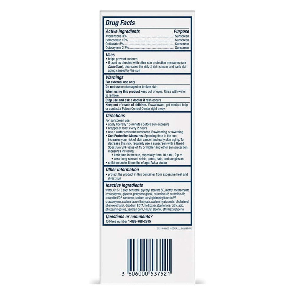 CeraVe Ultra-Light Face Lotion Moisturizer with Sunscreen, SPF 30, 1.7 Oz