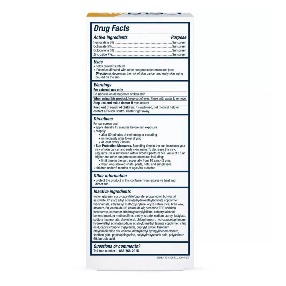 CeraVe Hydrating Sheer Sunscreen Lotion for Face and Body SPF 30, 3 Oz