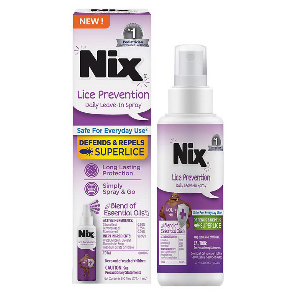 Nix Lice Prevention Daily Leave In Spray, 6 Oz