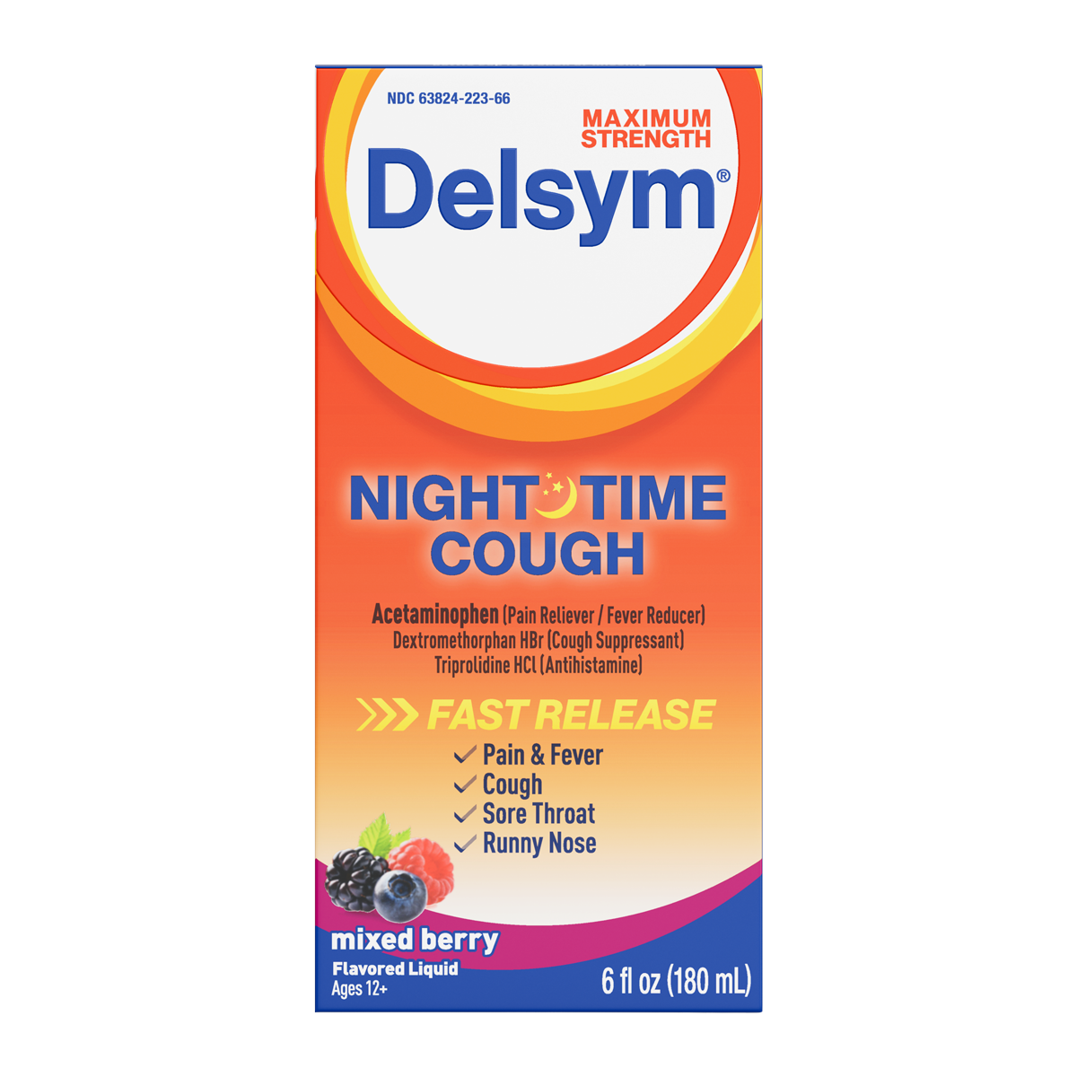 Delsym Nighttime Cough Maximum Strength Liquid, 6 Oz