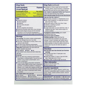 Mucinex Sinus Max Severe Congestion Relief Liquid Gels, 16 Ea