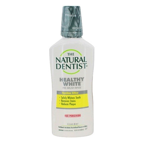 The Natural Dentist Pre-Brush Antigingivitis Whitening Mouth Rinse, Clean Mint - 16 Oz