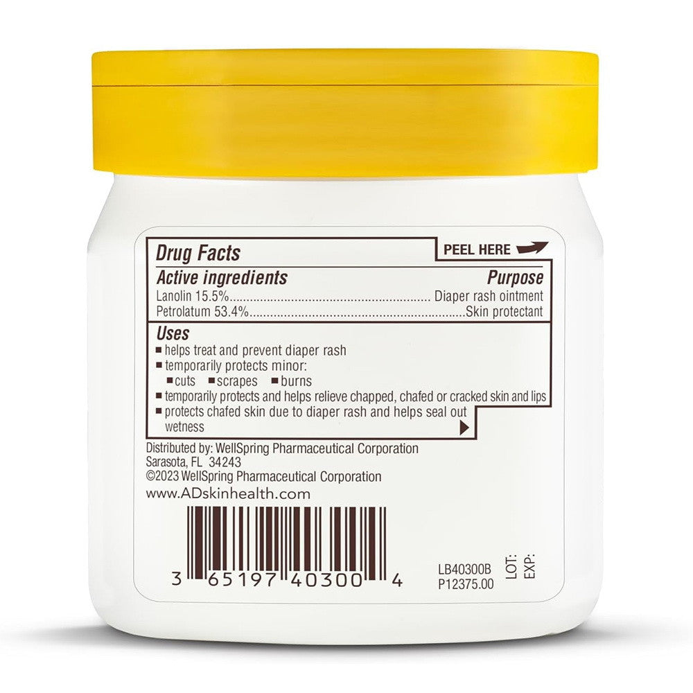 A And D Original Diaper Rash Ointment With Vitamins A And D, 16 Oz Jar