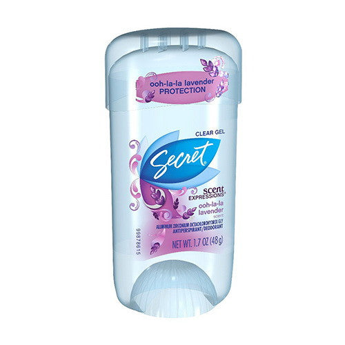 Secret Scent Expressions Anti-Perspirant Deodorant Crystal Clear Gel, Ooh-La-La Lavender - 1.7 Oz
