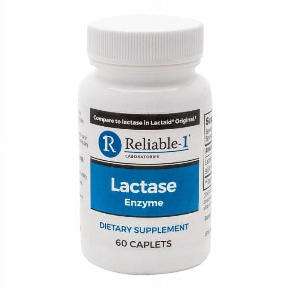 Reliable 1 Lactase Enzyme Caplets, 60 Ea