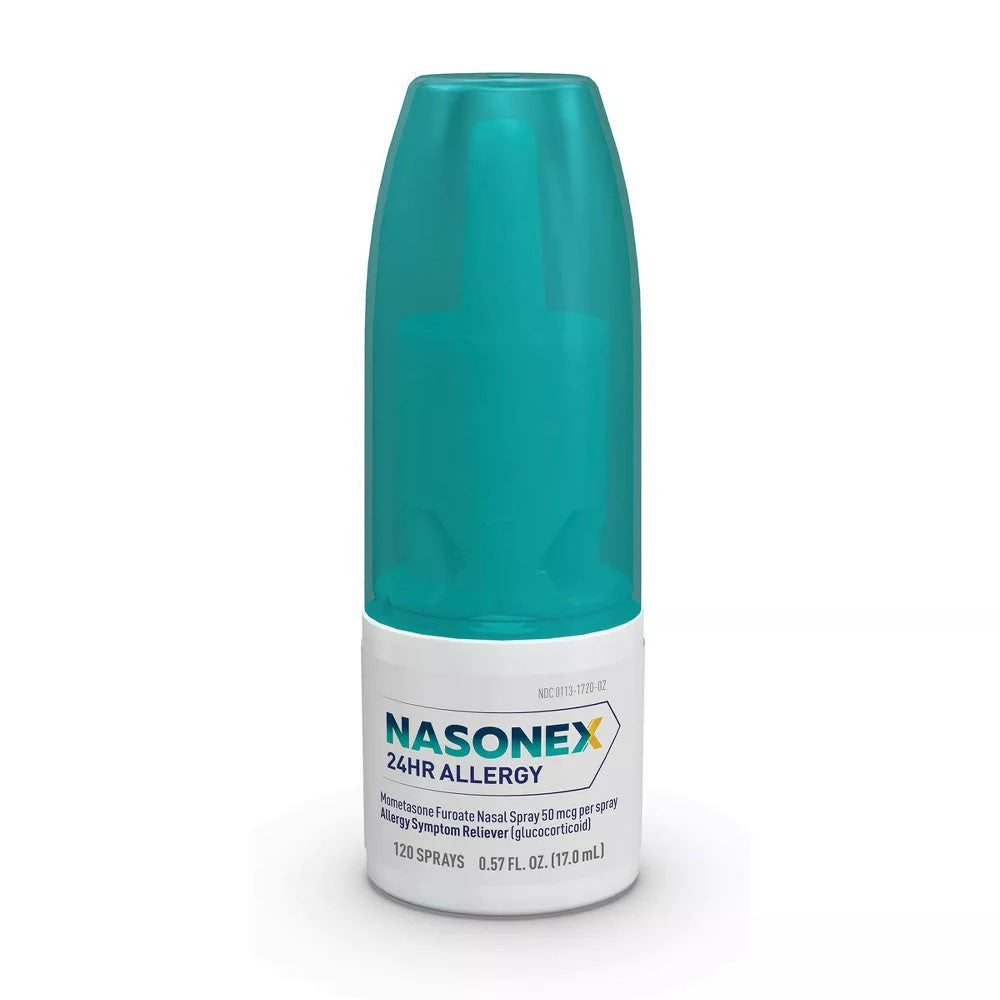 Nasonex 24 Hours Allergy Non Drowsy Mometasone Furoate Nasal Spray 120 Sprays, 17 Ml