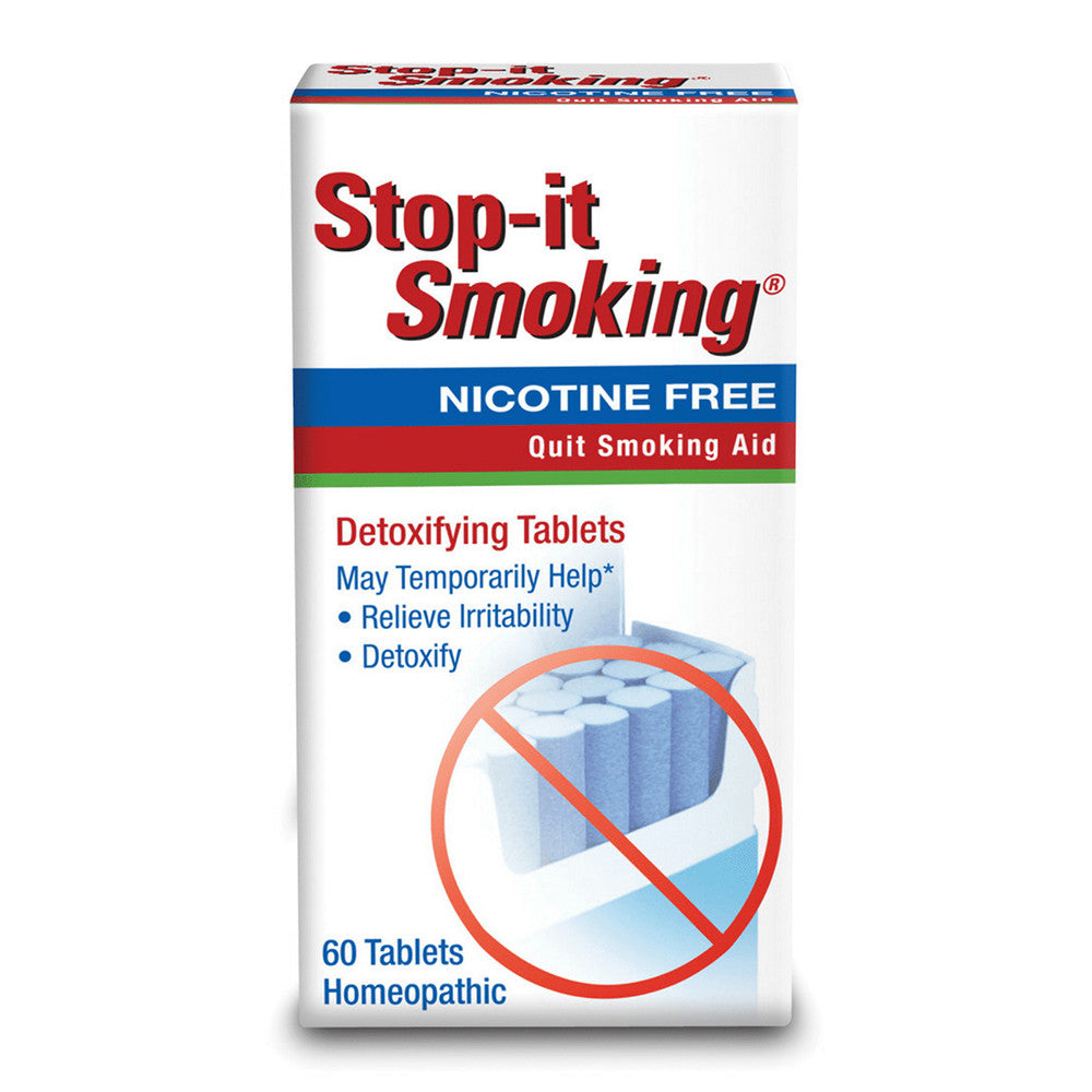 Natrabio Stop It Smoking Detoxifying Tablets, Nicotine Free, 60 Ea
