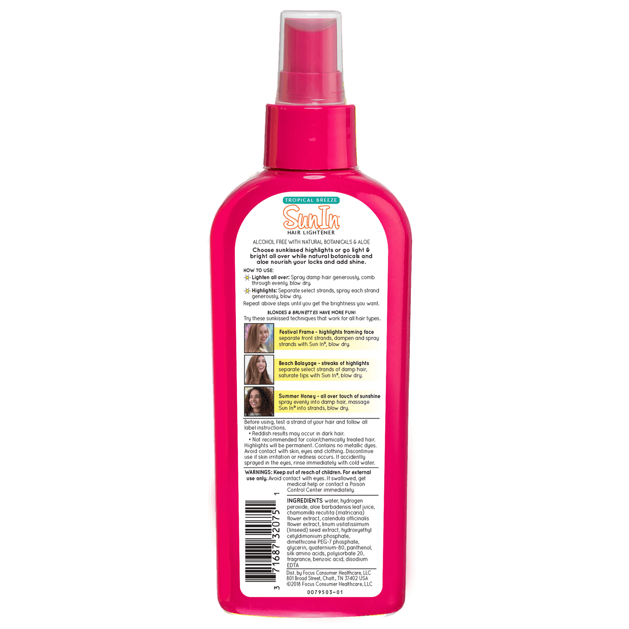 Sun In Hair lightener Spray, Tropical Breeze, 4.7 Oz