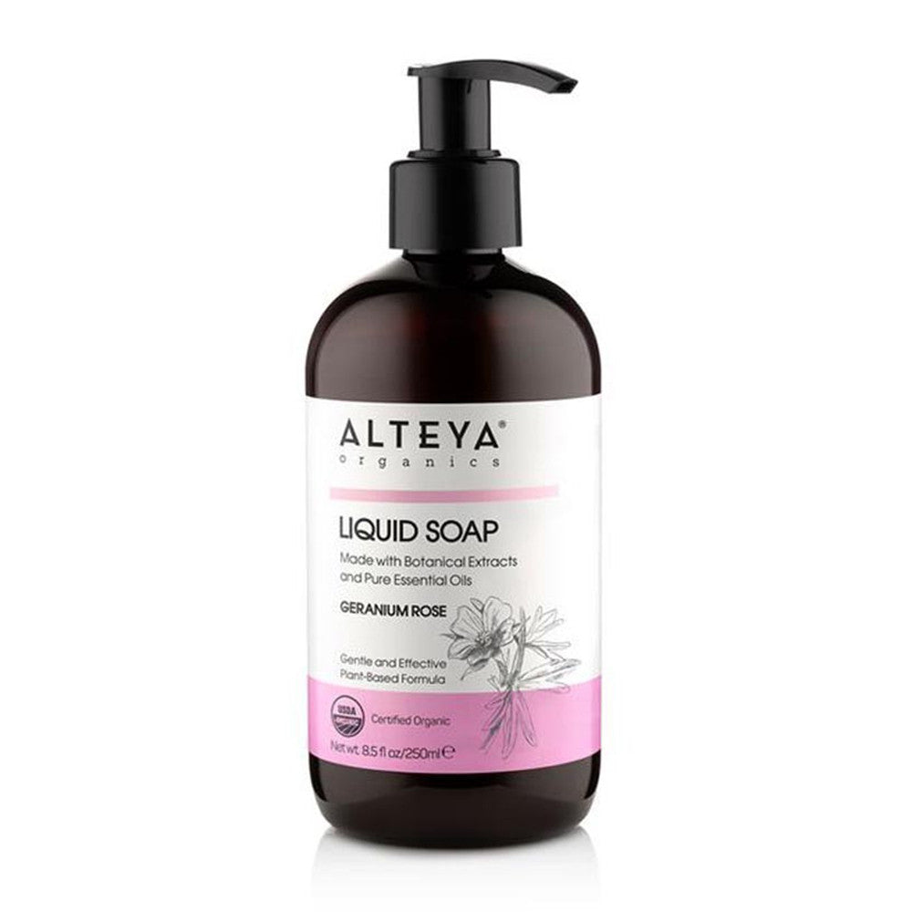 Alteya Liquid Soap, Geranium Rose, 8.5 Oz