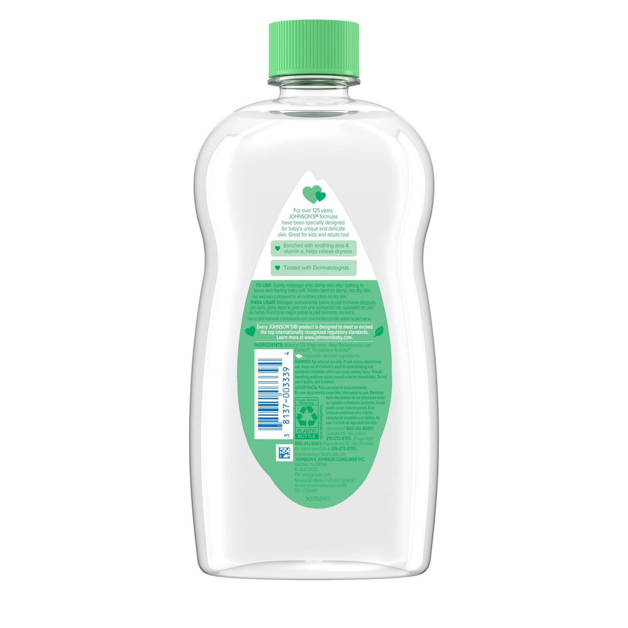 Johnsons Aloe Vera And Vitamin E Baby Oil - 20 Oz