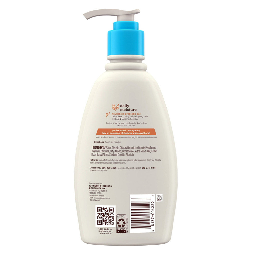 Aveeno Baby Daily Moisturizing Lotion With Natural Colloidal Oatmeal - 12 Oz