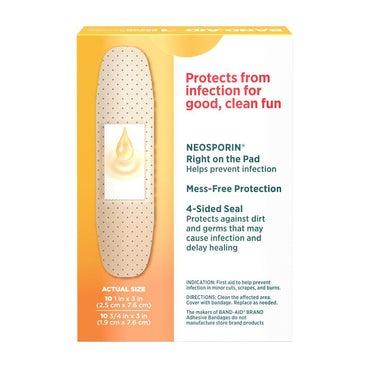 Band Aid Brand Infection Defense With Neosporin Antibiotic Bandages, 20 Ea