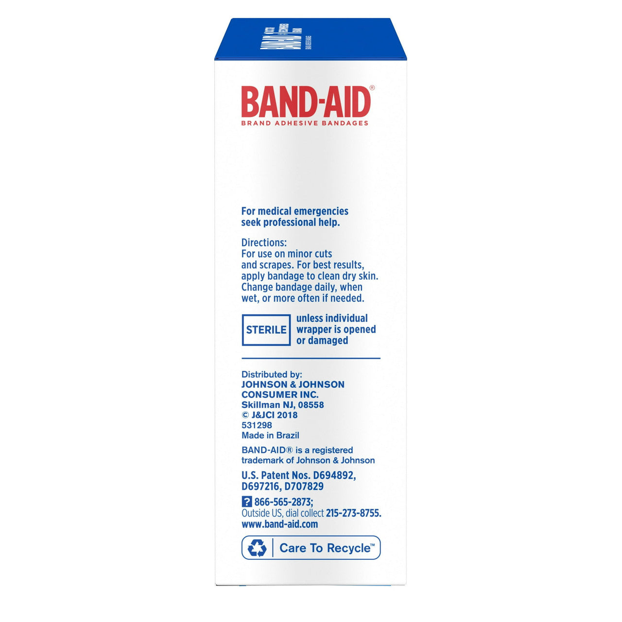 Band-Aid Plastic Adhesive Bandage - Size: 3 / 4 X 3 Inches - 60 Ea
