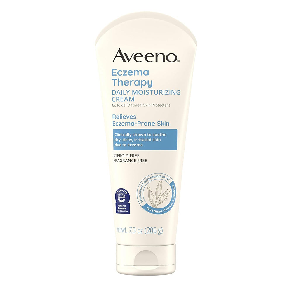 Aveeno Eczema Therapy Daily Moisturizing Body Cream Fragrance Free 7.3Oz (206g)