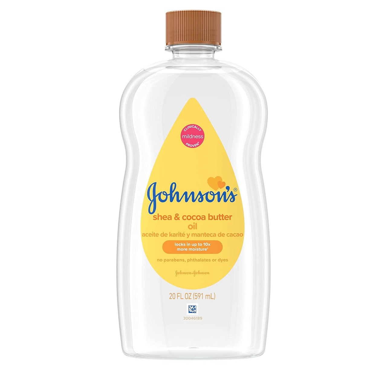 Johnsons Baby Oil with Shea and Cocoa Butter, 20 Oz