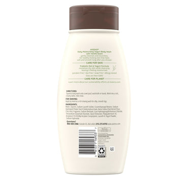 Aveeno Active Naturals Daily Moisturizing Yogurt Body Wash for Dry Skin, 18 Oz