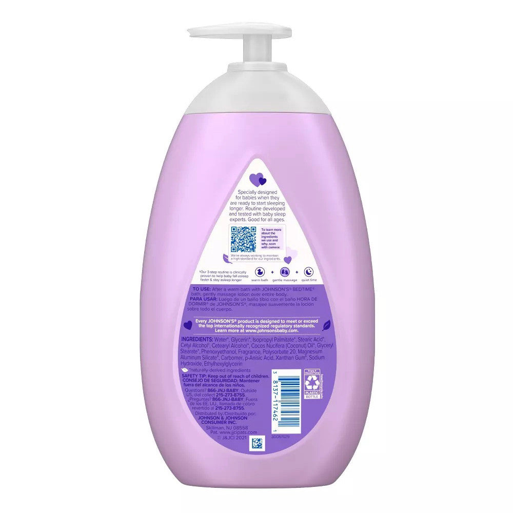 Johnsons Moisturizing Bedtime Body Lotion for Baby, 2.71 Oz